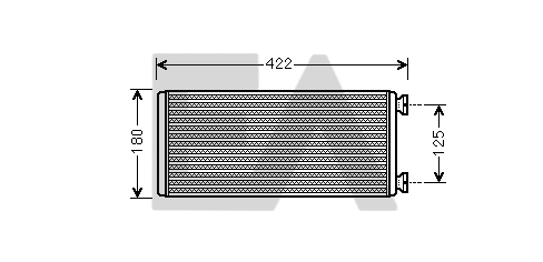 Heat Exchanger, interior heating (45C45004)