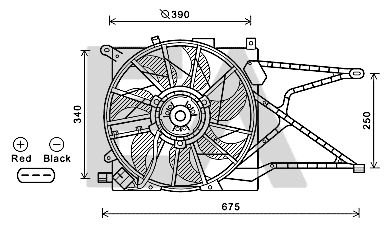 Fan, engine cooling (33V54047)