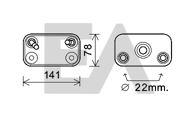 Oil Cooler, engine oil (37G07014)