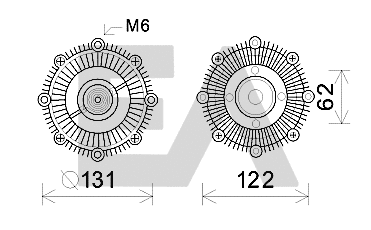 Fan Wheel, engine cooling (35C71D01)