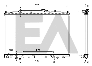 Radiator, engine cooling (31R26082)