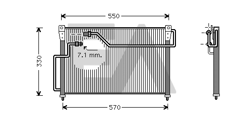 Condenser, air conditioning (30C52005)