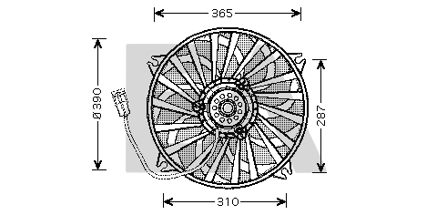 Fan, engine cooling (33V55009)