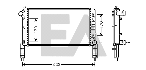 Radiator, engine cooling (31R25112)