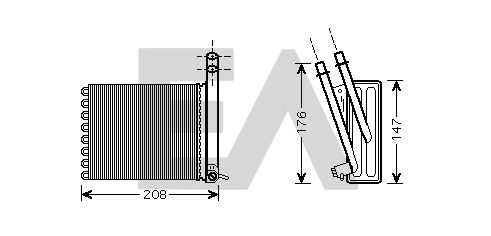 Heat Exchanger, interior heating (45C10011)