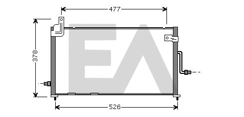Condenser, air conditioning (30C20010)