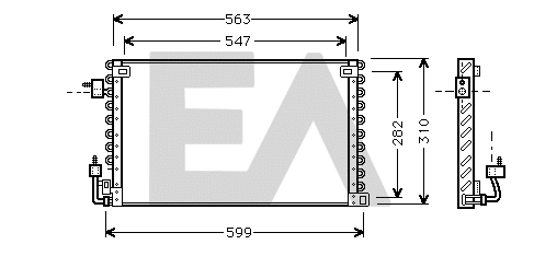 Condenser, air conditioning (30C55003)