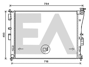 Radiator, engine cooling (31R36066)