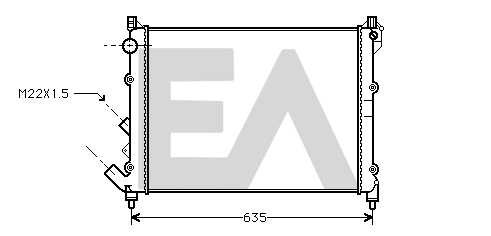 Radiator, engine cooling (31R60048)