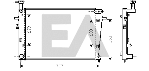 Radiator, engine cooling (31R28081)