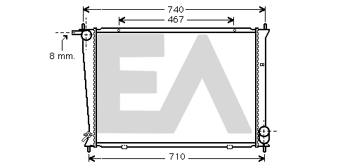 Radiator, engine cooling (31R28137)