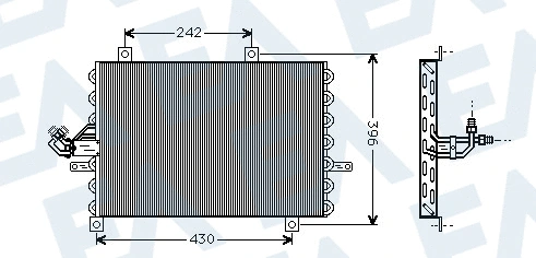 Condenser, air conditioning (30C25065)