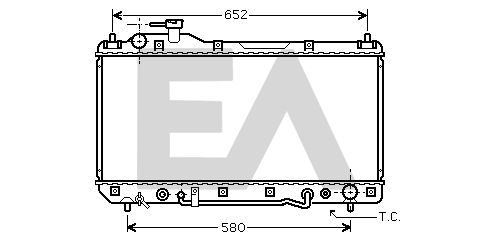 Radiator, engine cooling (31R71144)