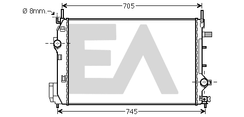 Radiator, engine cooling (31R62027)