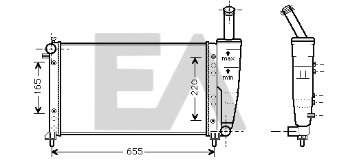 Radiator, engine cooling (31R25097)