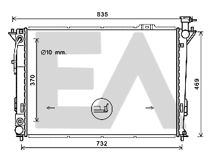 Radiator, engine cooling (31R28100)