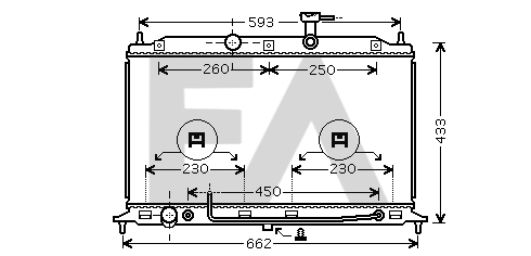 Radiator, engine cooling (31R36023)