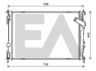 Radiator, engine cooling (31R18191)