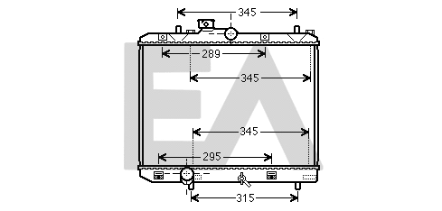 Radiator, engine cooling (31R69057)