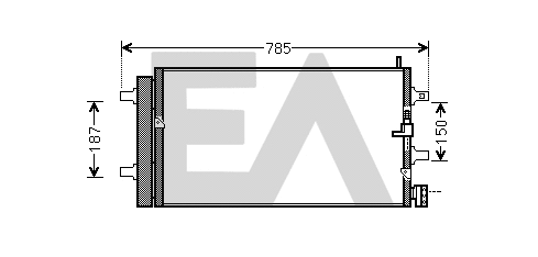 Condenser, air conditioning (30C02025)