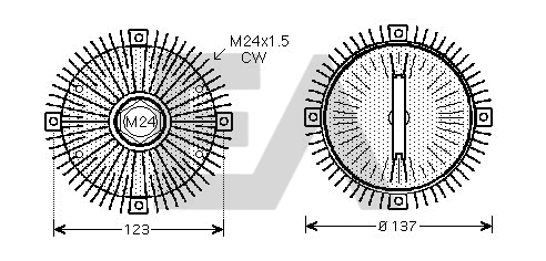 Fan Wheel, engine cooling (35C22D01)