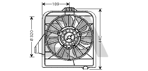 Fan, engine cooling (33V12004)