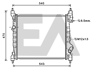 Radiator, engine cooling (31R20058)