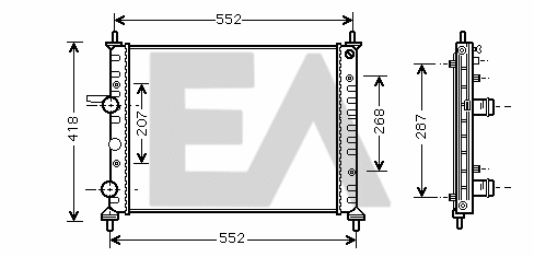 Radiator, engine cooling (31R25106)