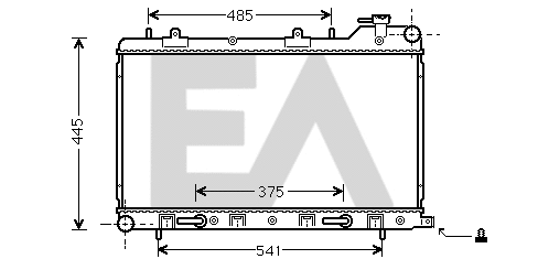 Radiator, engine cooling (31R68040)