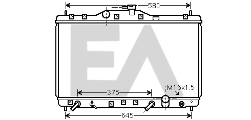 Radiator, engine cooling (31R26029)