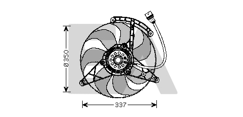 Fan, engine cooling (33V77014)