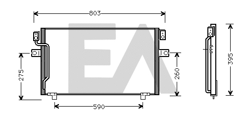 Condenser, air conditioning (30C18003)