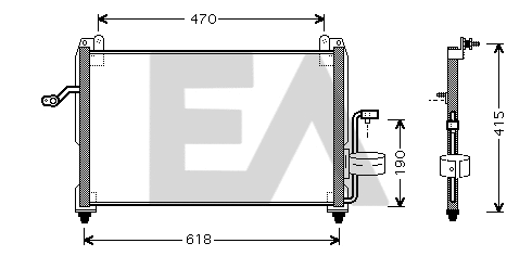 Condenser, air conditioning (30C20011)