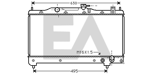 Radiator, engine cooling (31R71119)