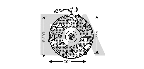 Fan, engine cooling (33V54007)