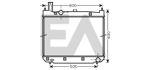 Radiator, engine cooling (31R71233)