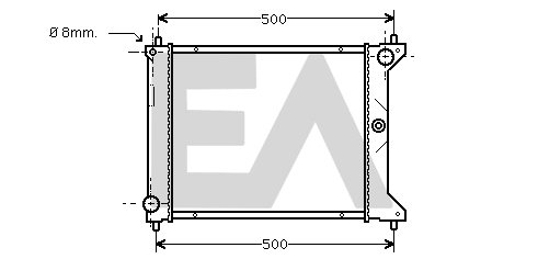 Radiator, engine cooling (31R05057)