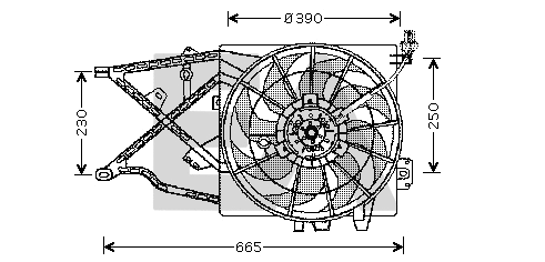 Fan, engine cooling (33V54005)