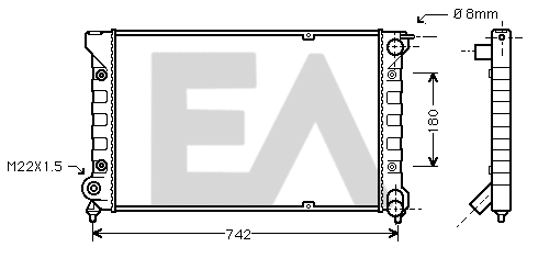 Radiator, engine cooling (31R77073)