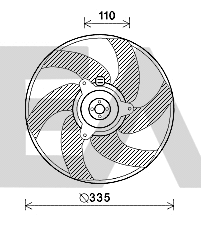 Fan, engine cooling (33V55022)