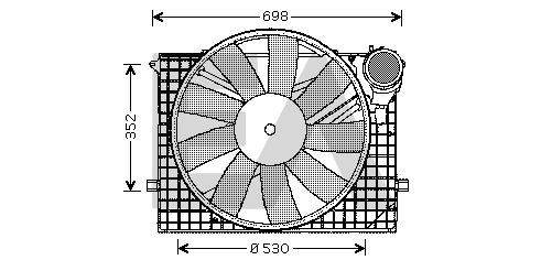 Fan, engine cooling (33V50005)