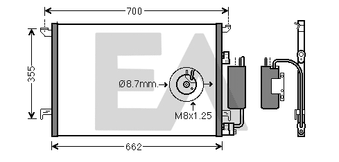 Condenser, air conditioning (30C62010)