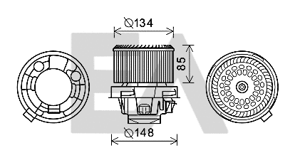 Electric Motor, interior blower (42A55006)