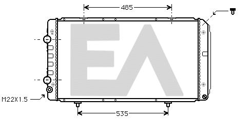 Radiator, engine cooling (31R55081)