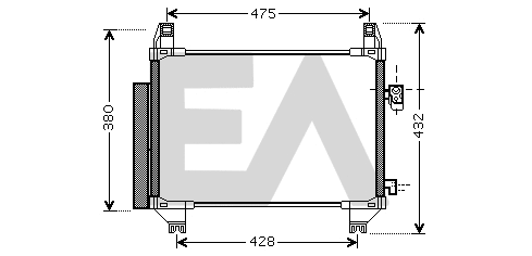 Condenser, air conditioning (30C71101)