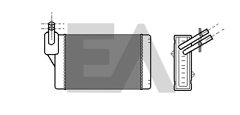 Heat Exchanger, interior heating (45C77014)