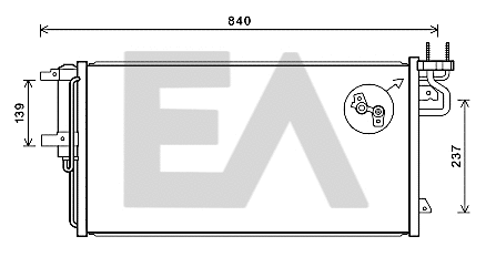 Condenser, air conditioning (30C22037)