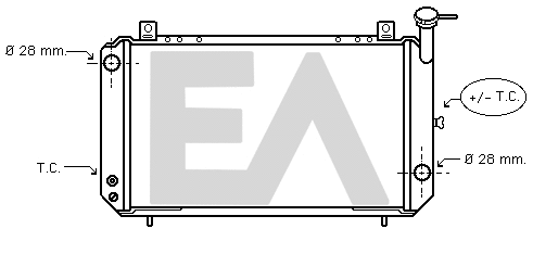 Radiator, engine cooling (31R18021)