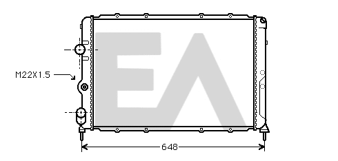 Radiator, engine cooling (31R60106)