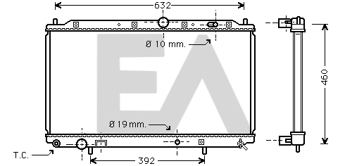 Radiator, engine cooling (31R51044)